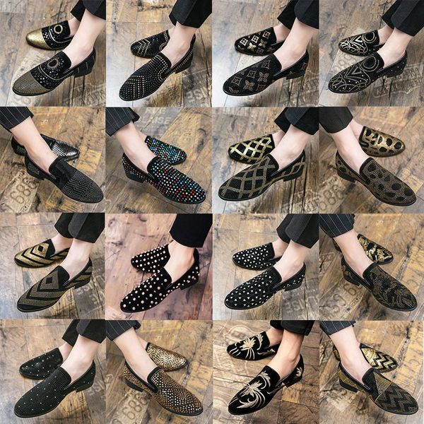 rhinestone luxury brand men dress shoes flat casual shoe business office oxfords genuine leather designers suede loafers plus size 38-47, Black
rhinestone luxury brand men dress shoes flat casual shoe business office oxfords genuine leather designers suede loafers plus size 38-47, Black