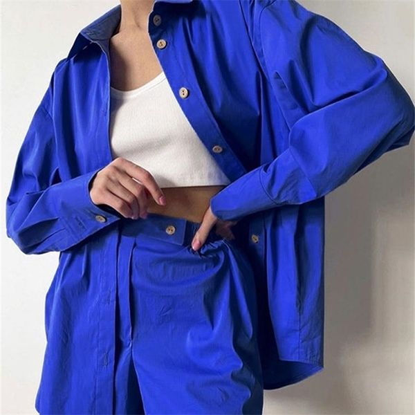 oversized shirt shorts women s tracksuit set long sleeve and mini two piece sets female summer lady outfits 220718, Black;gray
oversized shirt shorts women s tracksuit set long sleeve and mini two piece sets female summer lady outfits 220718, Black;gray