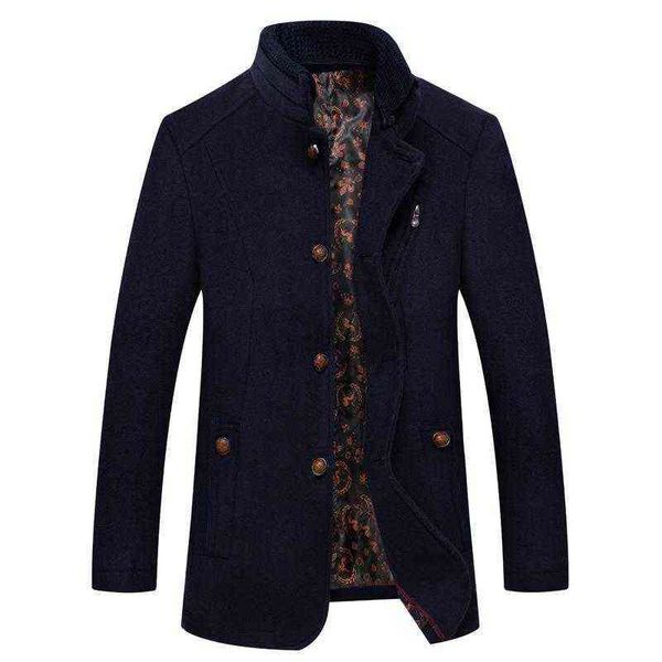 men's wool & blends autumn winter jacket coat fashion doublar thicken male business warm long sleeve trench overcoat t220810, Black
men's wool & blends autumn winter jacket coat fashion doublar thicken male business warm long sleeve trench overcoat t220810, Black