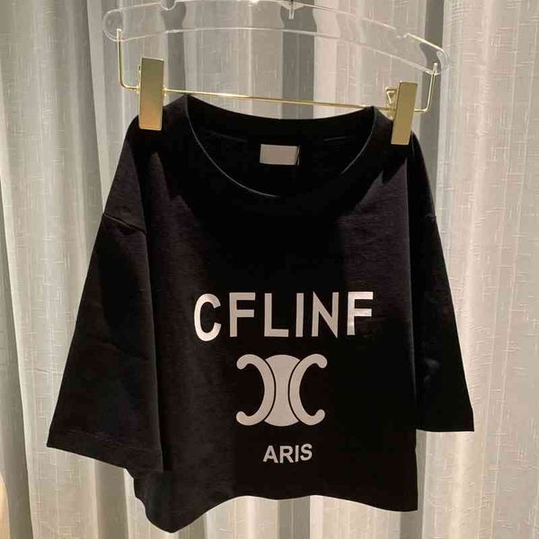 new black high waist short arc de short sleeve t-shirt summer women's top, White
new black high waist short arc de short sleeve t-shirt summer women's top, White