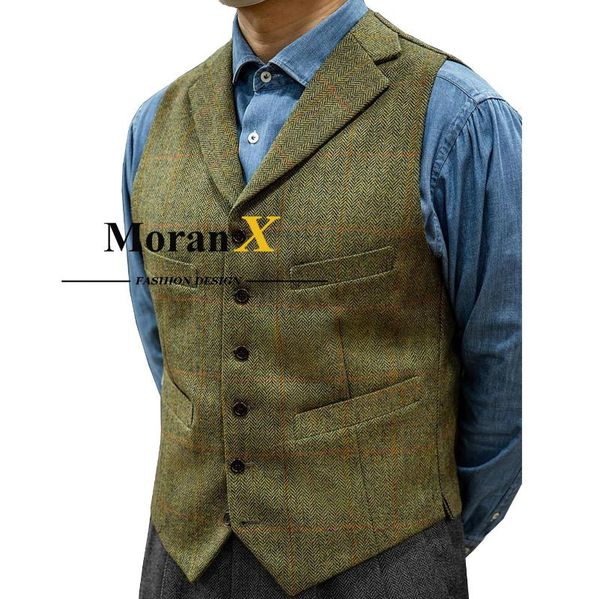 men's vests moranx men's vest tweed harris herringbone plaid 50 wool waistcoat business formal for wedding groomsmen, Black;white
men's vests moranx men's vest tweed harris herringbone plaid 50 wool waistcoat business formal for wedding groomsmen, Black;white