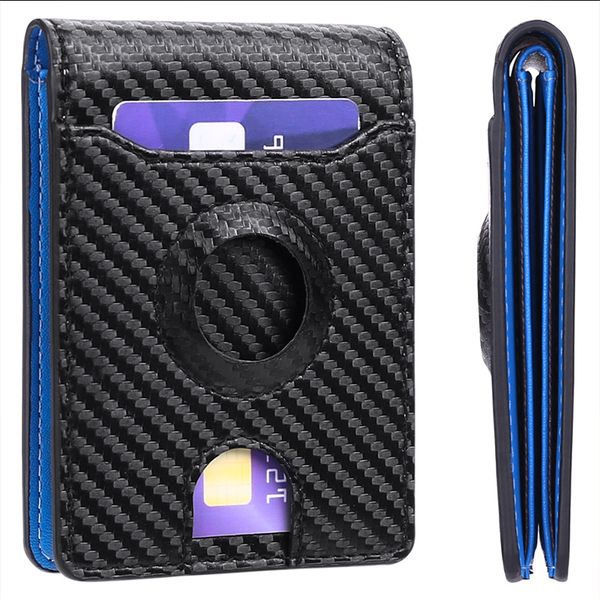 2022 wallet clips carbon fiber leather new airtag wallet tracker men's short clatter ultra-thin, Black
2022 wallet clips carbon fiber leather new airtag wallet tracker men's short clatter ultra-thin, Black