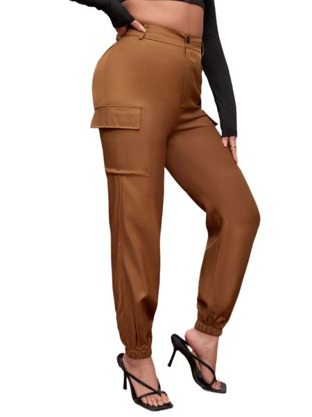 sxy solid flap pocket pants r0ri#, Black;white
sxy solid flap pocket pants r0ri#, Black;white