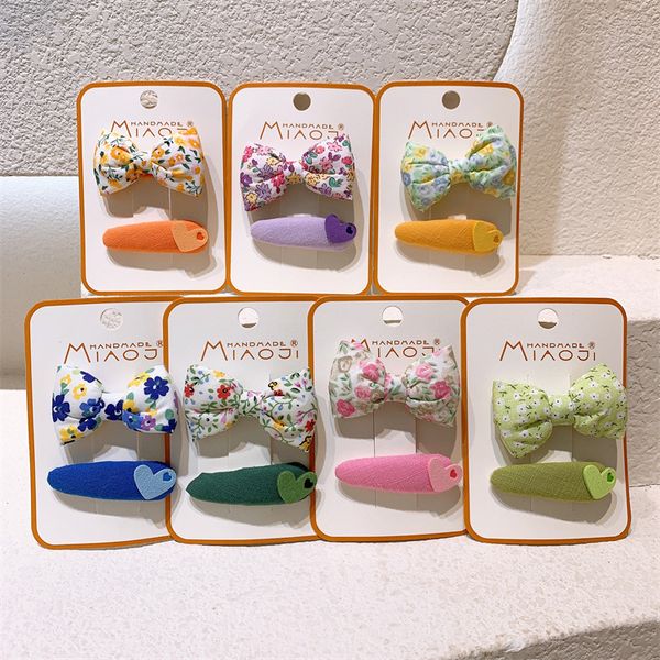 2 pcs new korean cute children's floral fabric bow hairpin headwear sweet girl princess love sponge bb clip hair accessories, Slivery;white
2 pcs new korean cute children's floral fabric bow hairpin headwear sweet girl princess love sponge bb clip hair accessories, Slivery;white