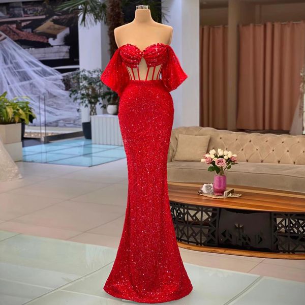 glitter red prom dresses sequined off the shoulder sweetheart floor length long evening dress beads sheer neck party celebrity gowns, Black
glitter red prom dresses sequined off the shoulder sweetheart floor length long evening dress beads sheer neck party celebrity gowns, Black