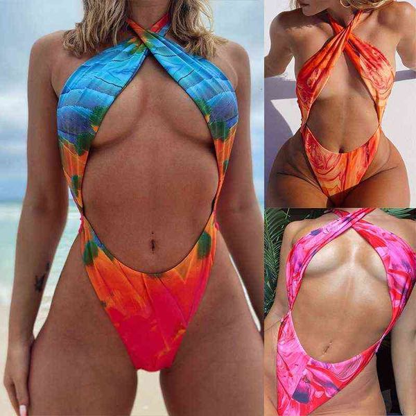 cross bandage 1 piece swimsuit cut out high leg gradient print women bathing suit halter backless thong padded summer bather, White;black
cross bandage 1 piece swimsuit cut out high leg gradient print women bathing suit halter backless thong padded summer bather, White;black