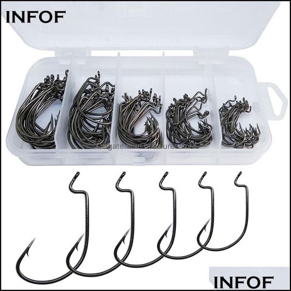 fishing hooks sports outdoors 50pcs/100pcs mustad offset hook kit dedicated crank soft bait jig fishhook worm with z bend carp tackle drop
fishing hooks sports outdoors 50pcs/100pcs mustad offset hook kit dedicated crank soft bait jig fishhook worm with z bend carp tackle drop