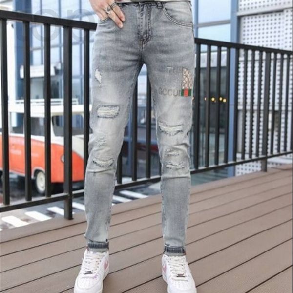 men's jeans designer jeans 2022 summer thin small foot slim fit men's wear hole patch cloth trend elastic pants yb1c, Blue
men's jeans designer jeans 2022 summer thin small foot slim fit men's wear hole patch cloth trend elastic pants yb1c, Blue