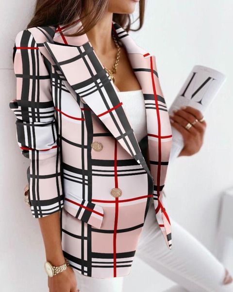 2022 new women jackets blends dress casual long sleeve luxury coats classical plaid womens designer coats working causal coat, Black;brown
2022 new women jackets blends dress casual long sleeve luxury coats classical plaid womens designer coats working causal coat, Black;brown