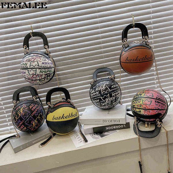 personality designer basketball handbags women graffiti chains round tote purse 2021 fashion female shoulder crossbody bolsas
personality designer basketball handbags women graffiti chains round tote purse 2021 fashion female shoulder crossbody bolsas