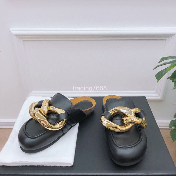 slippers small leather shoes british style spring and summer korean fashion thick bottom personalized chain baotou semi slipper fairy, Black
slippers small leather shoes british style spring and summer korean fashion thick bottom personalized chain baotou semi slipper fairy, Black