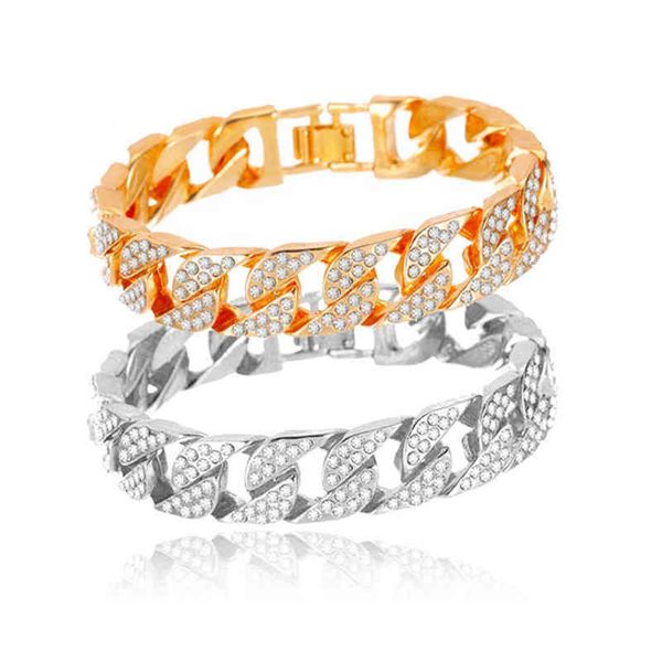 hip hop jewelry fashion miami cuban link chain bracelet iced out diamond prong bracelet for men, Golden;silver
hip hop jewelry fashion miami cuban link chain bracelet iced out diamond prong bracelet for men, Golden;silver