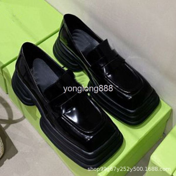 dress shoes lefu shoes women's cake bottom design lace up small single college style thick square head, Black
dress shoes lefu shoes women's cake bottom design lace up small single college style thick square head, Black