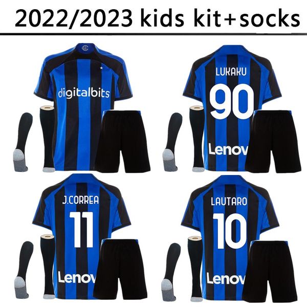 lukaku j.correa kids kit socks soccer jersey 22 23 barella lautaro inters eriksen alexis dzeko gosens milans uniforms football shirt asllani, Black
lukaku j.correa kids kit socks soccer jersey 22 23 barella lautaro inters eriksen alexis dzeko gosens milans uniforms football shirt asllani, Black