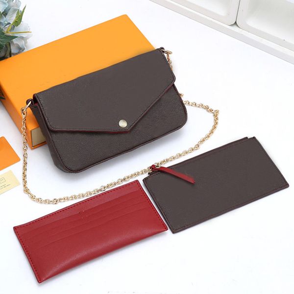 3pcs set women shoulder bag messenger bag chain strap cross body bags ladies flap purse clutch bags totes with box and dust bag
3pcs set women shoulder bag messenger bag chain strap cross body bags ladies flap purse clutch bags totes with box and dust bag