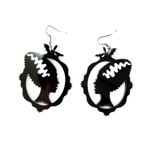 black vintage witch dangle earrings for women hallowmas jewelry acrylic accessories, Silver
black vintage witch dangle earrings for women hallowmas jewelry acrylic accessories, Silver