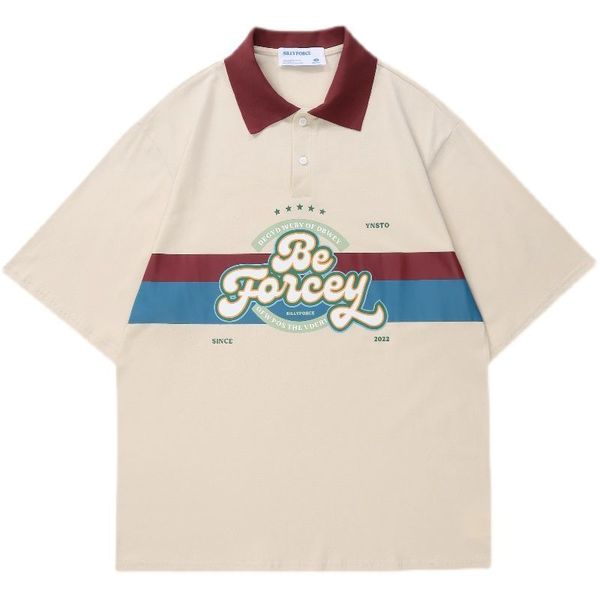 american classic tees retro letter short-sleeved polo shirt men women 2022 summer vintage t-shirt loose preppy youth harajuku street super, White;black
american classic tees retro letter short-sleeved polo shirt men women 2022 summer vintage t-shirt loose preppy youth harajuku street super, White;black