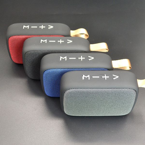 Image of wireless bluetooth speaker G2 mimi protable fabric square speaker TF card wrist loudspeaker with retail package