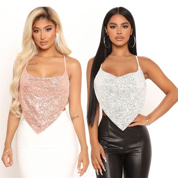 sequined woman crop and club tee summer spaghetti strap nightclub woman camis, White
sequined woman crop and club tee summer spaghetti strap nightclub woman camis, White