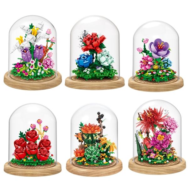 city creativity immortal flower blossoms succulent plant mini building blocks bricks diy moc assembly toys for girls gift 220601
city creativity immortal flower blossoms succulent plant mini building blocks bricks diy moc assembly toys for girls gift 220601