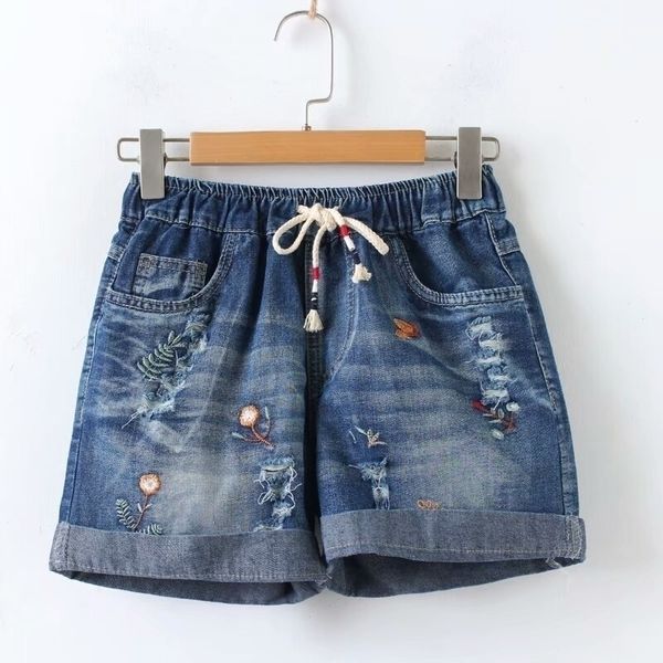 summer elastic lace embroidered lace denim jeans shorts female casual y200403, White;black
summer elastic lace embroidered lace denim jeans shorts female casual y200403, White;black