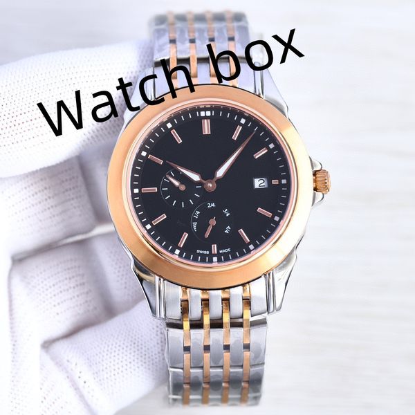 

r sports watch automatic mechanical movement men's watch sapphire reinforced glass refined steel watchband dial nail boutique business, Slivery;brown