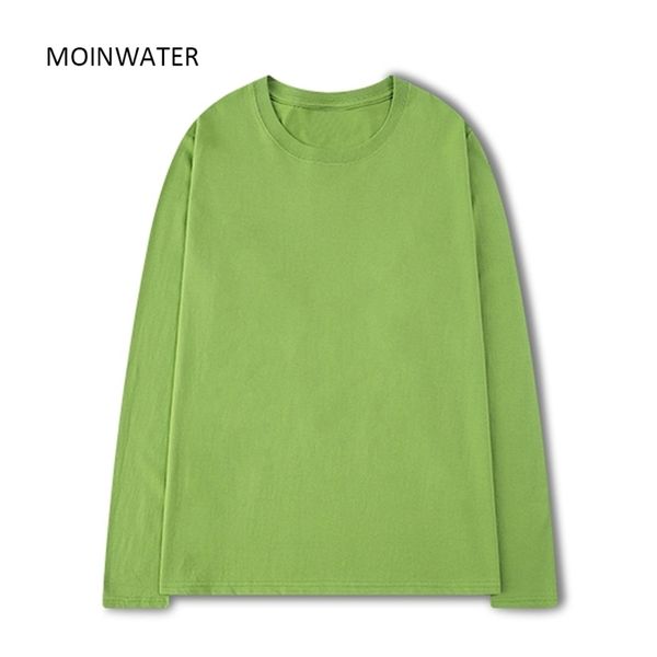 moinwater women 100% cotton long sleeve t shirts for autumn female green purple spring solid tees mlt2138 220328, White
moinwater women 100% cotton long sleeve t shirts for autumn female green purple spring solid tees mlt2138 220328, White