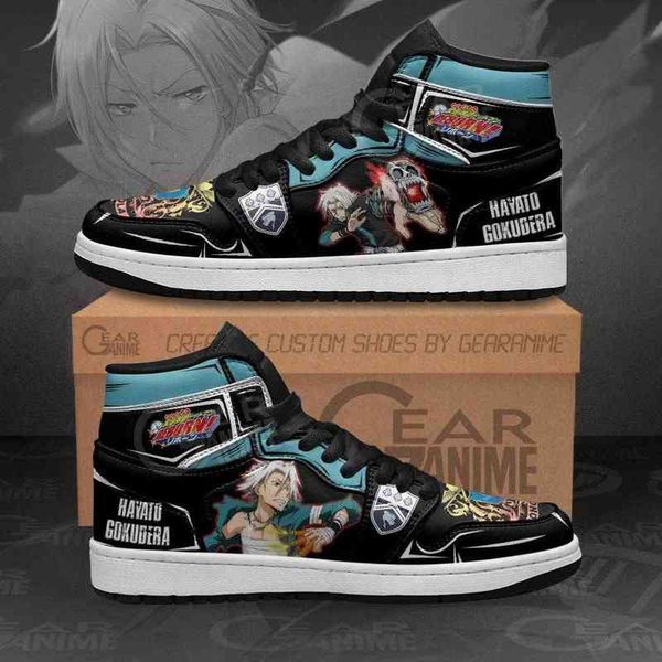 hayato gokudera sneakers hitman reborn anime shoes, Black