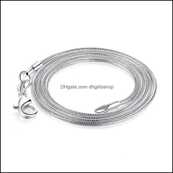 chains necklaces pendants jewelry big promotion 1mm 925 sier snake chain necklace with lobster clasps for pendant dh9he, Silver
chains necklaces pendants jewelry big promotion 1mm 925 sier snake chain necklace with lobster clasps for pendant dh9he, Silver