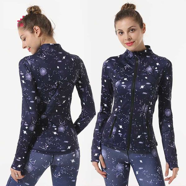 women jackets coats girls clothes elastic print yoga jacket womens tight quick dry stand collar fitness long sleeve jacket joggers, Black;brown
women jackets coats girls clothes elastic print yoga jacket womens tight quick dry stand collar fitness long sleeve jacket joggers, Black;brown
