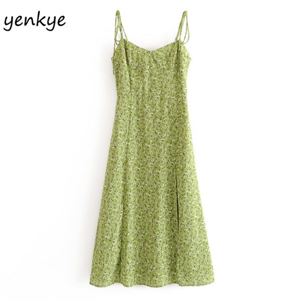 summer dress women green floral print sling dress sundress female v neck sleeveless hem slits aline chiffon dress vestido 220520, Black;gray
summer dress women green floral print sling dress sundress female v neck sleeveless hem slits aline chiffon dress vestido 220520, Black;gray