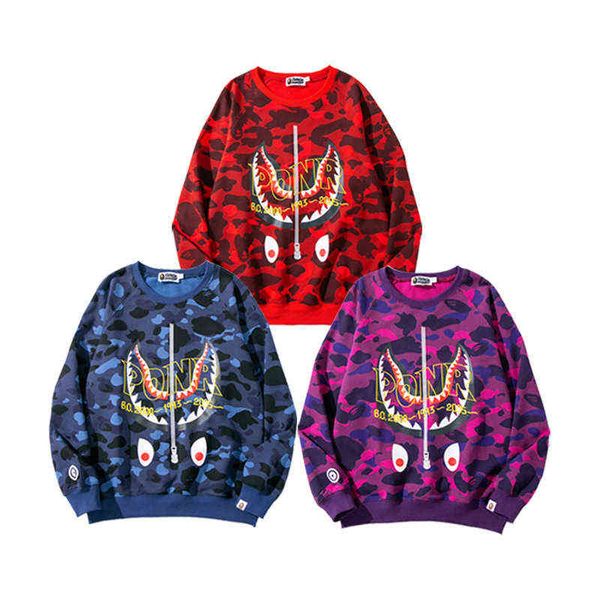 factory online export new designer brand sweater autumn fashion bap upside down shark head camouflage pullover round neck, Black
factory online export new designer brand sweater autumn fashion bap upside down shark head camouflage pullover round neck, Black