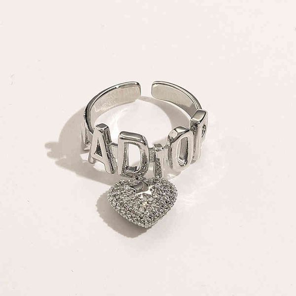 peach heart pendant five pointed star letter adjustable ring brass ring female, Silver
peach heart pendant five pointed star letter adjustable ring brass ring female, Silver