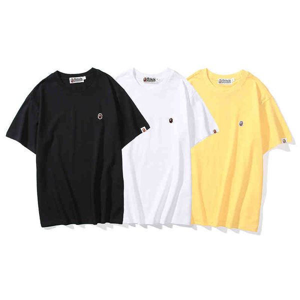 factory direct sale new brand short sleeves style bap ape head embroidery solid color loose round neck couple sleeve t-shirt summer, White;black
factory direct sale new brand short sleeves style bap ape head embroidery solid color loose round neck couple sleeve t-shirt summer, White;black