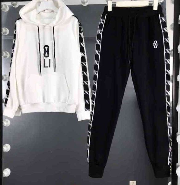 womens two piece pants chest fashion letter logo print white hoodie with black trousers 2 piece sets luxury designer tracksuits 0912
womens two piece pants chest fashion letter logo print white hoodie with black trousers 2 piece sets luxury designer tracksuits 0912