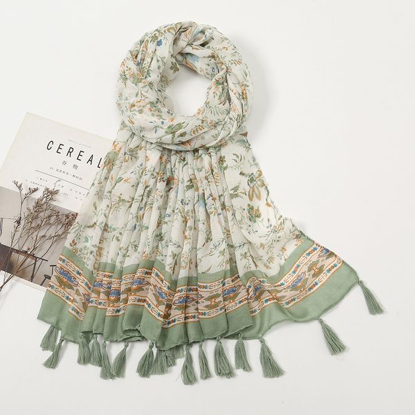 spring and summer japanese artistic plain cotton and linen floral tassel scarf travel sun protection seaside large gauze scarf factory direc, Blue;gray
spring and summer japanese artistic plain cotton and linen floral tassel scarf travel sun protection seaside large gauze scarf factory direc, Blue;gray