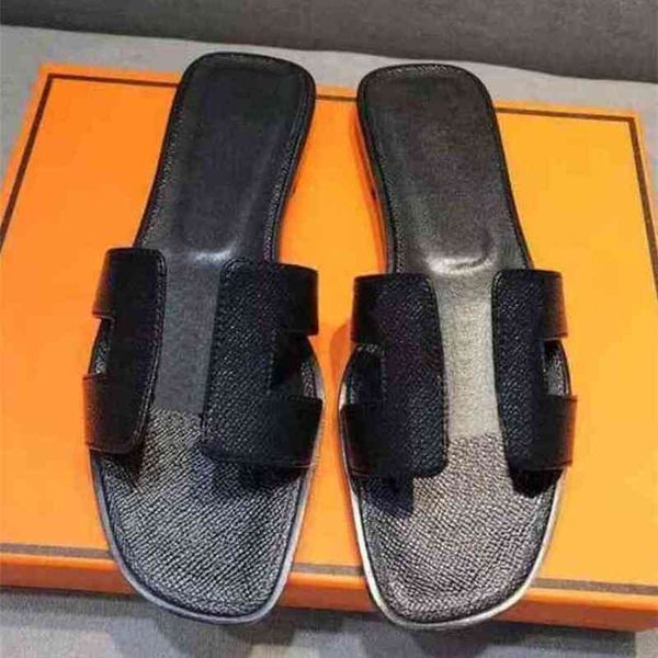 2022 leather fashion genuine h sandals women slippers summer luxury flat slides ladies beach sandal party wedding oran slipper x6jx 185lil, Black
2022 leather fashion genuine h sandals women slippers summer luxury flat slides ladies beach sandal party wedding oran slipper x6jx 185lil, Black