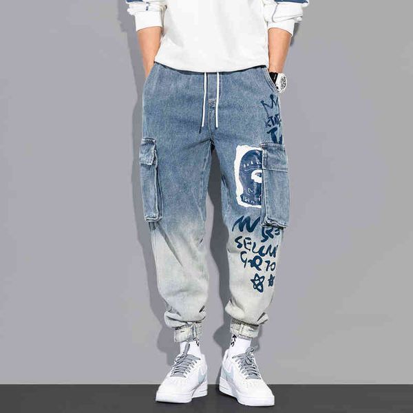 new streetwear hip hop cargo pants men's jeans casual elastic harun joggers in autumn and spring men clothing x220714, Blue
new streetwear hip hop cargo pants men's jeans casual elastic harun joggers in autumn and spring men clothing x220714, Blue