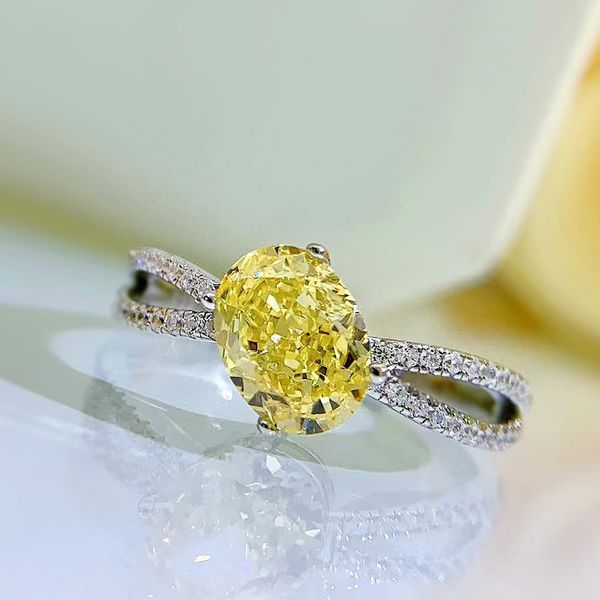 pure silver ring fadeless wedding jewelry s925 sterling proposal silver band female non fading engagement yellow diamond rings, White
pure silver ring fadeless wedding jewelry s925 sterling proposal silver band female non fading engagement yellow diamond rings, White