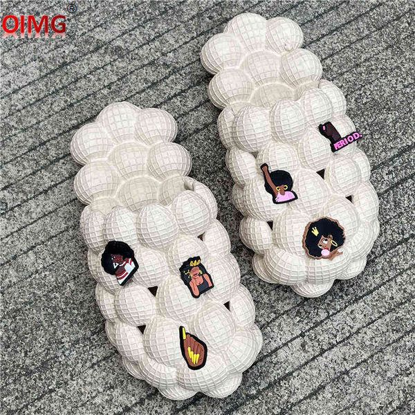 slipper bubble slides with charms men women sandals 2022 summer house shoes platform ball slippers plus size 35 48 7422 0729, Black
slipper bubble slides with charms men women sandals 2022 summer house shoes platform ball slippers plus size 35 48 7422 0729, Black