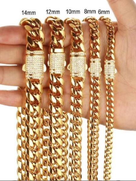 mens cuban miami link & chain 18k gold plated 10mm *diamond clasp*, Silver 
mens cuban miami link & chain 18k gold plated 10mm *diamond clasp*, Silver
