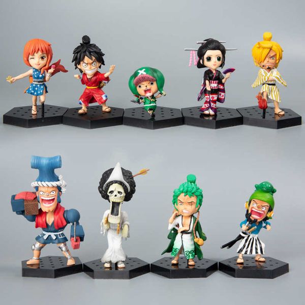 huiya01 one piece mini luffy nami model action figure anime kimono kingdom pvc brook sanji zoro new year gift deskdecoration q0621
huiya01 one piece mini luffy nami model action figure anime kimono kingdom pvc brook sanji zoro new year gift deskdecoration q0621