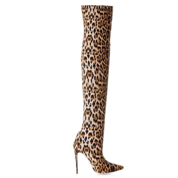 fashion- boots pointed toes leopard spike high heels winter women thigh-high boots women shoes slip on botas party shoes, Black
fashion- boots pointed toes leopard spike high heels winter women thigh-high boots women shoes slip on botas party shoes, Black