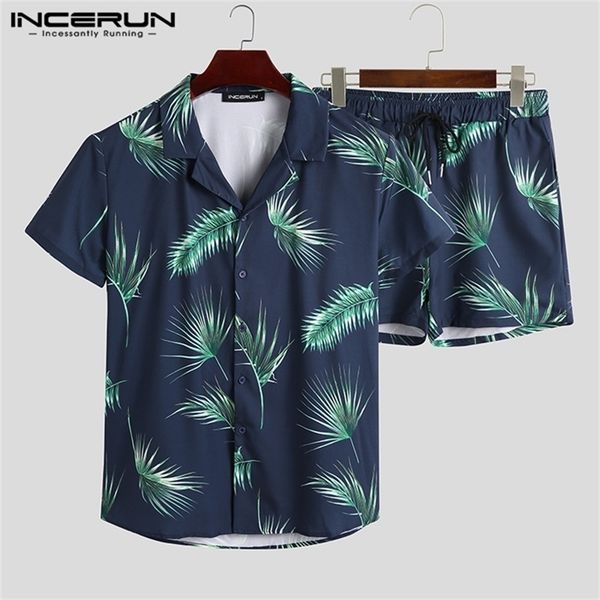 incerun fashion printed men hawaiian sets beach short sleeve lapel summer casual shirt shorts streetwear mens suit s 5xl 220621, Gray
incerun fashion printed men hawaiian sets beach short sleeve lapel summer casual shirt shorts streetwear mens suit s 5xl 220621, Gray