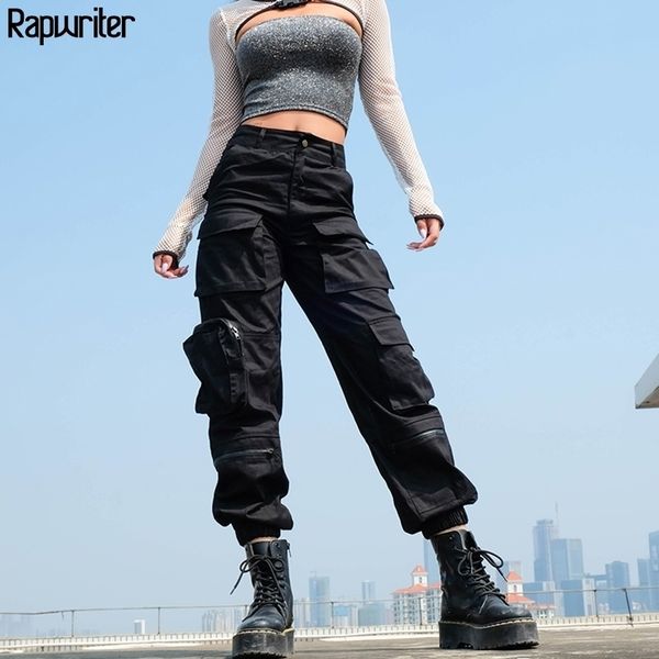 rapwriter fashion black cargo pant fall pockets patchwork casual trousers zipper high waist streetwear pants female y200418, Black;white
rapwriter fashion black cargo pant fall pockets patchwork casual trousers zipper high waist streetwear pants female y200418, Black;white