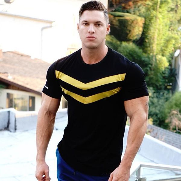 men fashion t shirt spring summer slim shirts male leisure black white light blue personality tees clothing 220707, White;black
men fashion t shirt spring summer slim shirts male leisure black white light blue personality tees clothing 220707, White;black
