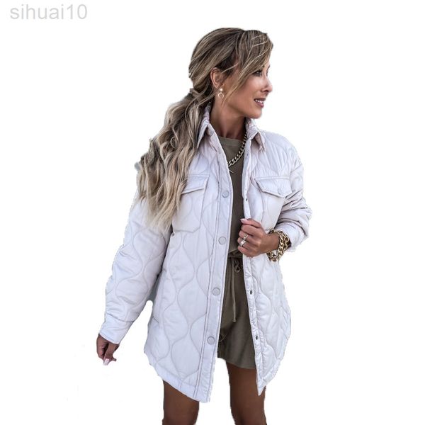 new autumn winter cotton jacket women new europe america loose white green black fashion casual long cotton coat l220730
new autumn winter cotton jacket women new europe america loose white green black fashion casual long cotton coat l220730