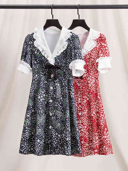 casual dresses baby collar bubble sleeve single breasted floral dress miu french gentle tea break skirt kikyo female summer, Black;gray
casual dresses baby collar bubble sleeve single breasted floral dress miu french gentle tea break skirt kikyo female summer, Black;gray