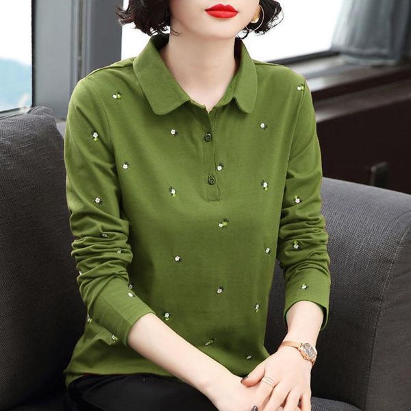 women's blouses & shirts cotton ladies blouse women long sleeve tunics embroidery autumn basic button shirt with coll, White
women's blouses & shirts cotton ladies blouse women long sleeve tunics embroidery autumn basic button shirt with coll, White