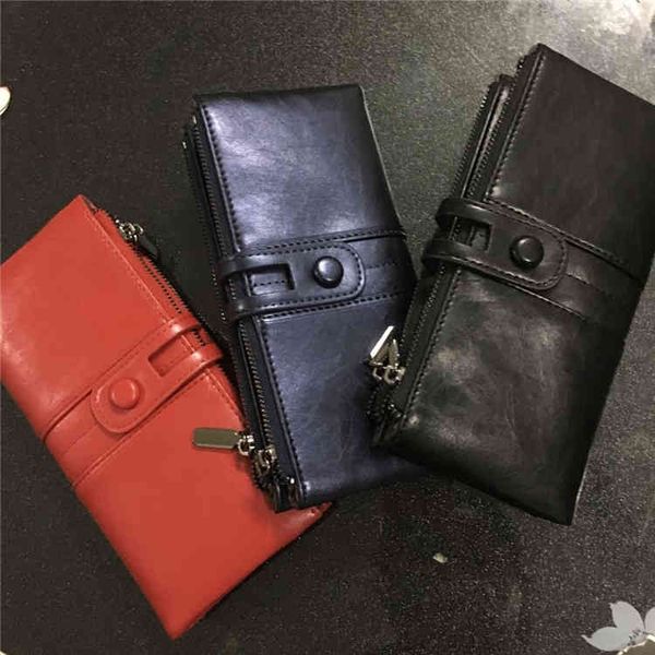 wallets bags rfid anti-theft hand bag women's oil wax leather multi card purse large capacity long zipper zero wallet, Red;black
wallets bags rfid anti-theft hand bag women's oil wax leather multi card purse large capacity long zipper zero wallet, Red;black
